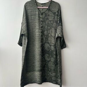 GRIZAS Crinkle DRESS in Olive green